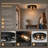 5-Light Matte Black Industrial Flush Mount Ceiling Light