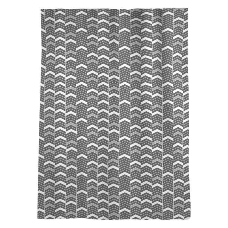 Stephenie Sheer Curtain Single Panel, Black