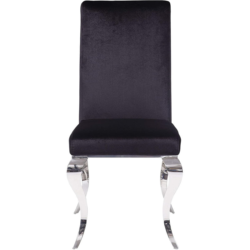 Chaise d'appoint en coton noire