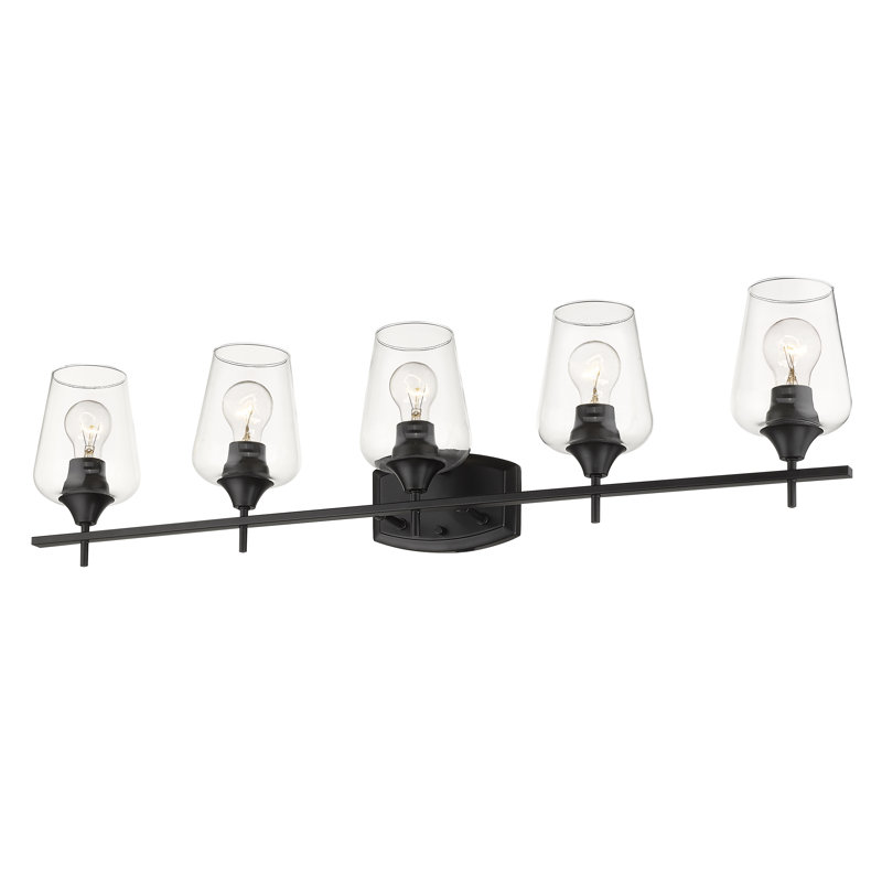 Dahlya 5 - Light Dimmable Vanity Light, Matte Black