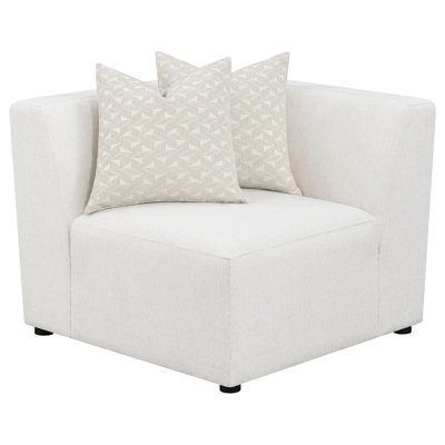 Finition contemporaine - Chaise d'angle rembourrée Feagin