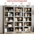 5-Tier Farmhouse Bookcase with Adjustable Shelves, Floor Standing Open Display Storage Rack, Anti-Slip Design-522821374-522821375