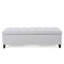 Banc capitonné avec rangement pour le salon