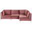 Anaja 4 Seater Velvet Corner Sectional-959242442-959242437
