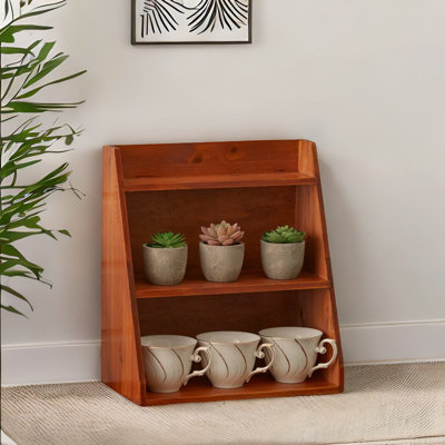 34 cm H x 32 cm W Solid Wood Bookcase