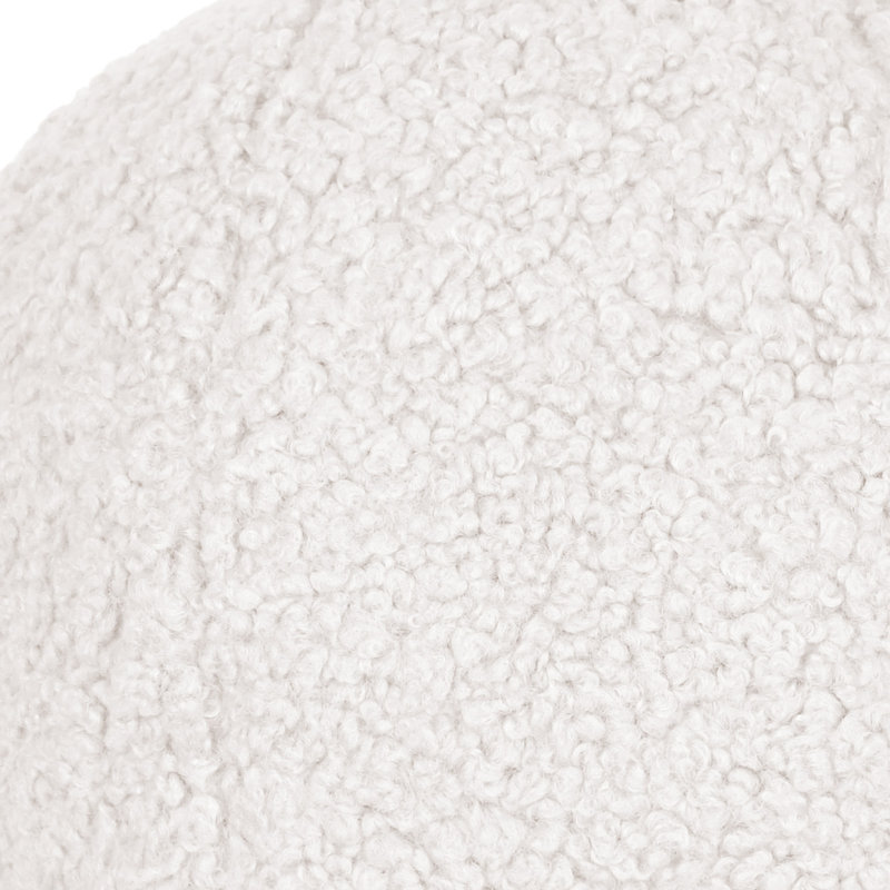 Poodle Ball Circular Pillow Cover & Insert, Cloud, Square 10"