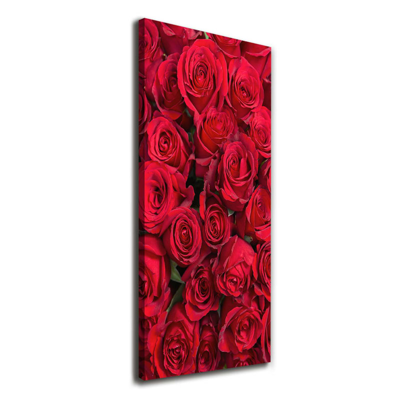 Red Roses - Wrapped Canvas Print