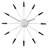 Black Plug Inn Metallic Wall Clock