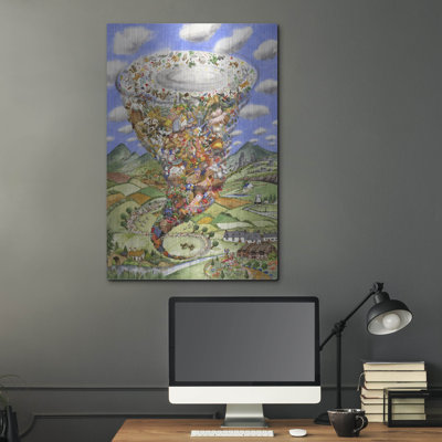  'Tornado' by Gale Pitt Metal Wall Art, 24" x 36"