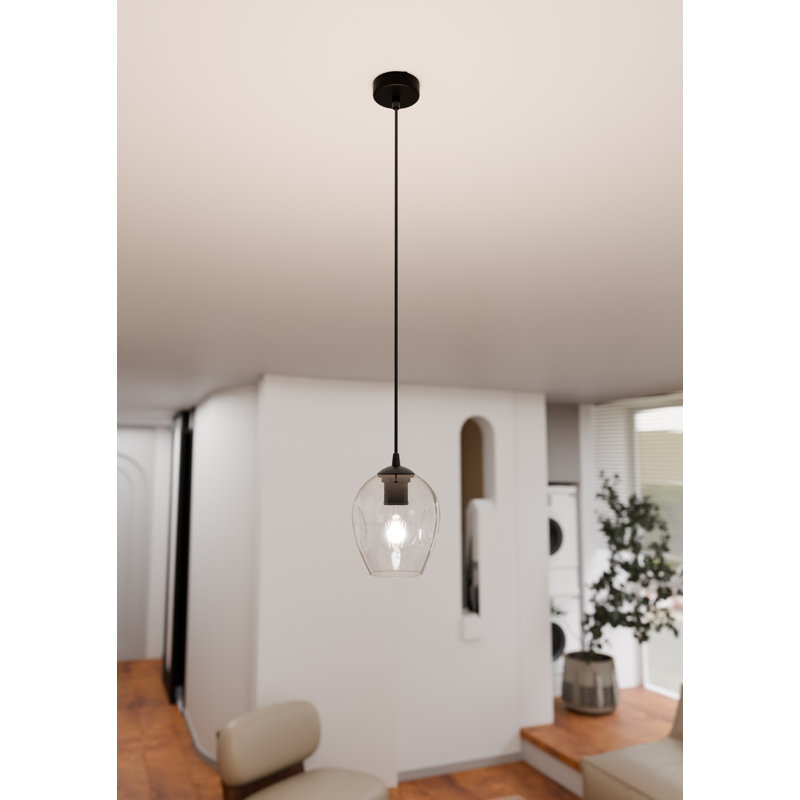 Cadi-Grace 1 - Light Black Single Pendant, Transparent