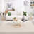 Jefre 3 - Piece Glass Living Room Table Set with Plated Metal Frame-106886553
