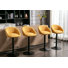 Merlene Swivel Upholstered Counter Stool with Metal Frame