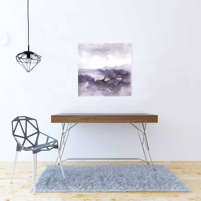 Toile mauve mauve - Décoration de chambre à coucher | Art mural mauve, H 24 po x l 24 po