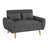 Julizza 49" Upholstered Sofa Loveseat-1748643112