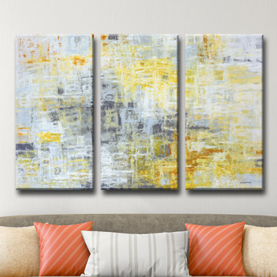 «joy within', ensemble de 3 reproductions sur toiles tendues par norman wyatt jr.