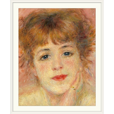 « portrait of the actress jeanne samary, 1877 » par pierre-auguste renoir, reproduction d’art