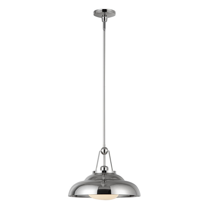 Palmetto 1 - Light Pendant, Polished Nickel, 11.63" H x 14.5" W x 14.5" D