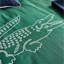 Ensemble d'édredon en coton 100% percale, ensemble de literie réversible avec taies de crocodile brodées, vert, double / grand Lacosse Big Croc-112800561-112800560