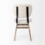 Chaise rembourrée Bagwell de couleur crème
