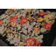 Tapis traditionnel noir en laine tissé à la main 6 x 9