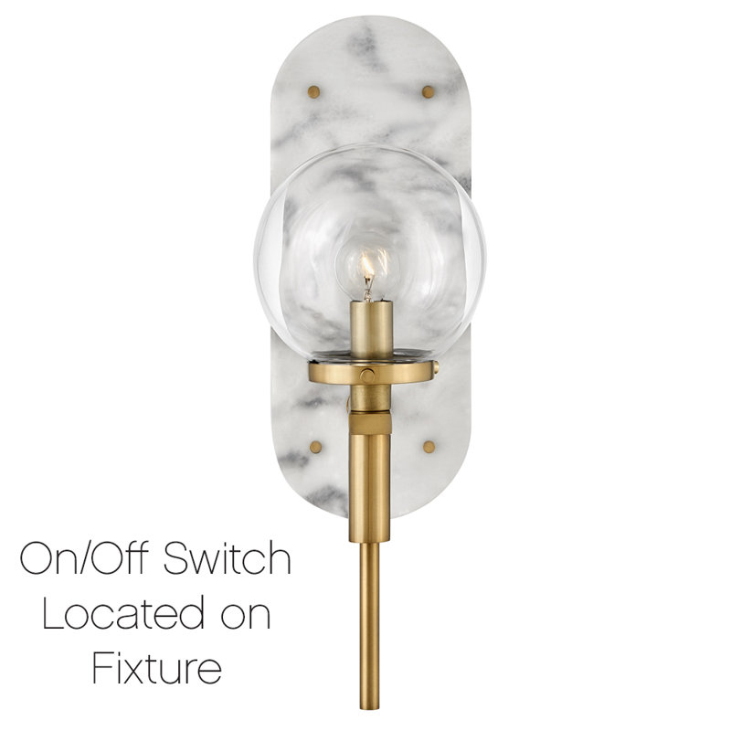 Hinkley Gilda Medium Single Light Sconce by Lisa McDennon, Heritage Brass