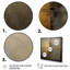 «Experiencing Multi-Dimensionalité Vintage Gold I», peinture abstraite, art mural, salon-655932034-628954422