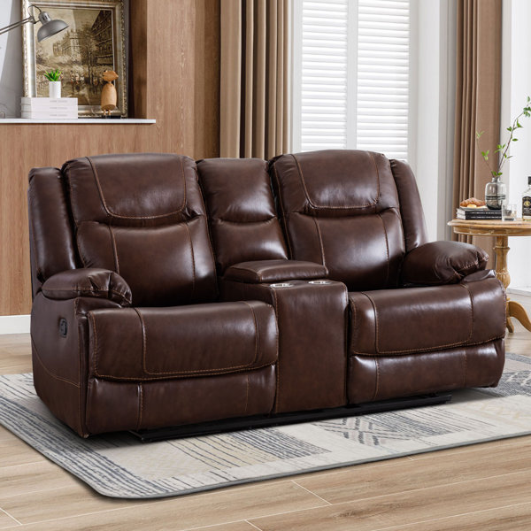 Living Broyhill Wellsley Leather Power Sofa Recliner Chair