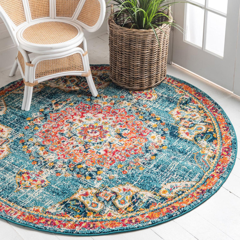 Tapis doré / rouge Galyean, Tapis de couloir 2 pi x 4 pi 1 po, Gold/Red