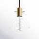 Luke Single Light Glass Dimmable Pendant