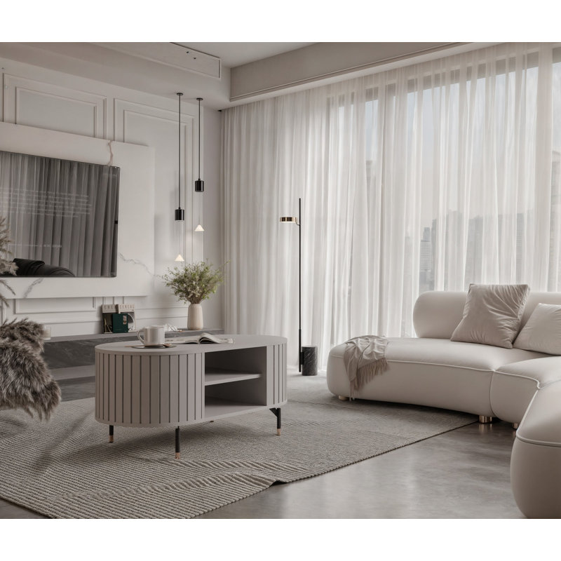 Rosebrugh Coffee Table with Storage, Beige