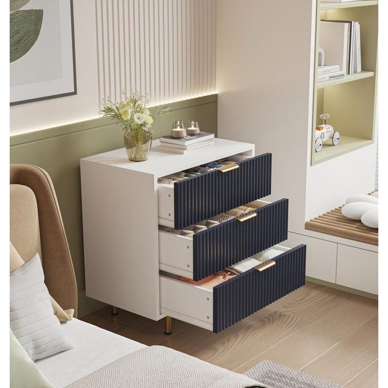Commode 3 tiroirs l 27,55 po