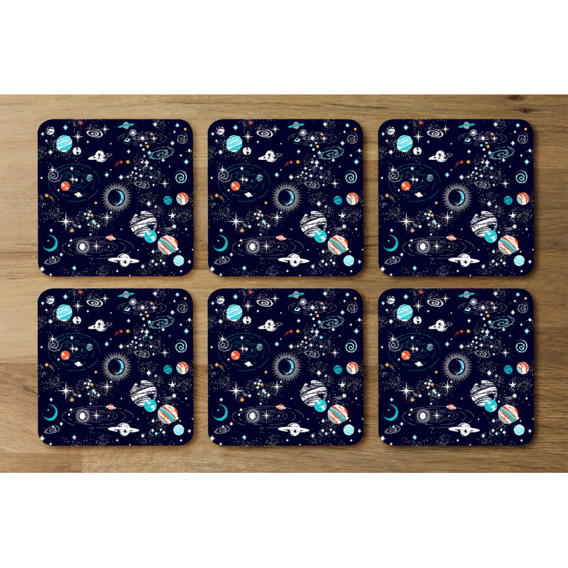 Square 6 Piece Coaster Set