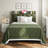 Dark Green Upholstered Platform Bed With Storage Headboard & Charging Station-2142413960-2122838892