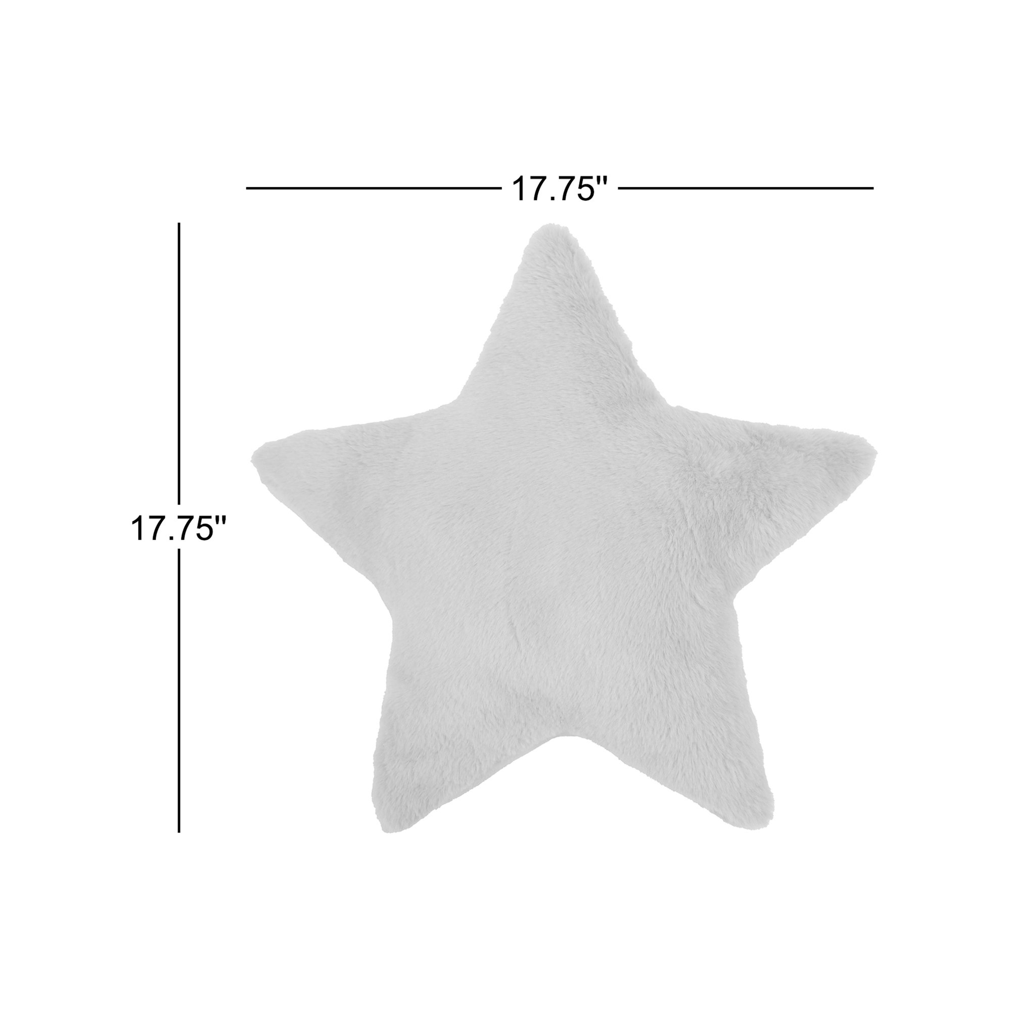 Faux Fur Star Shaped Pillow