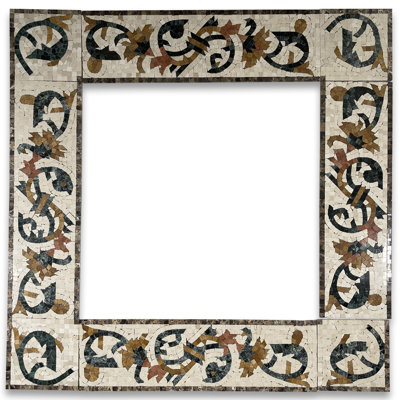 Carreau de mosaïque en marbre 6 po x 20 po