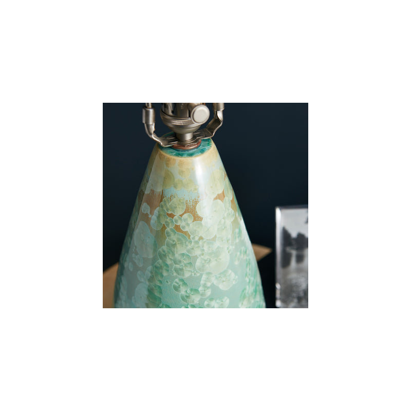 Bristol Lamp - Crystalline, Jade, On/Off Switch