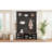 Farmhouse 4-In-1 Hall Tree With 6 Hooks, Practical Walnut Entryway Bench With Adjustable Shelves,  Wooden Shoe Organizer With 16 Compartments For Mudroom, Living Room, Black (OLD SKU: N721S000064B-1)-311705740