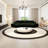 Semi-circular curved light luxury negotiation sofa-106732301