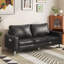 3 Seater Faux Leather Sofa-1159317929