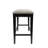 Elegant Black 25 Inch Saddle Counter Stool with Space-Saving Backless Design-126699884-126699886