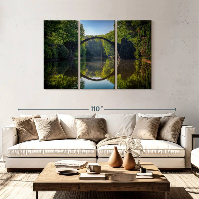 Lilie Bridge Reflection, 48" H x 74" W