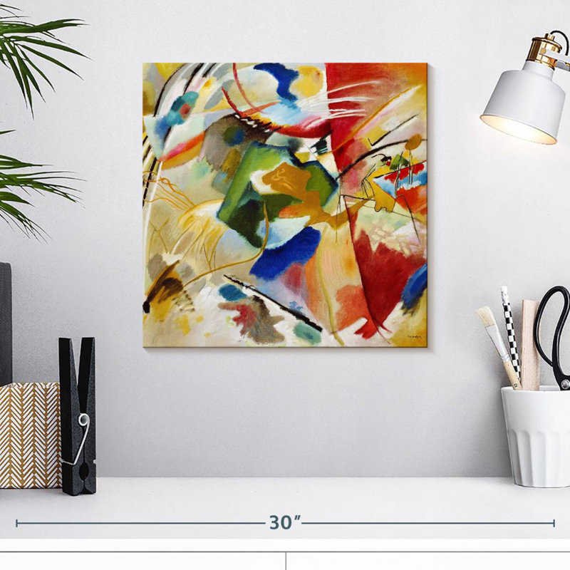 Peinture Isaias avec centre vert, H 16 po x l 16 po