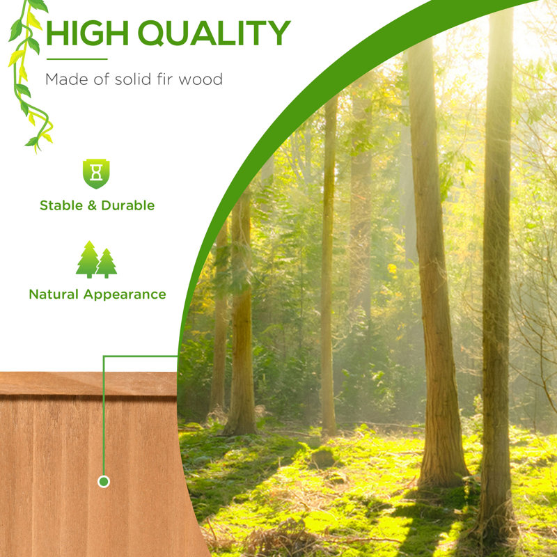 Tonnelle en bois massif l 65,4 po x P 21,3 po