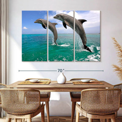 Brampt Two Jumping Dolphins