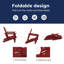 Chaise Adirondack pliante en plastique Delman-499006569