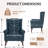 31.5" Wide Faux Leather Wingback Chair-1015972074