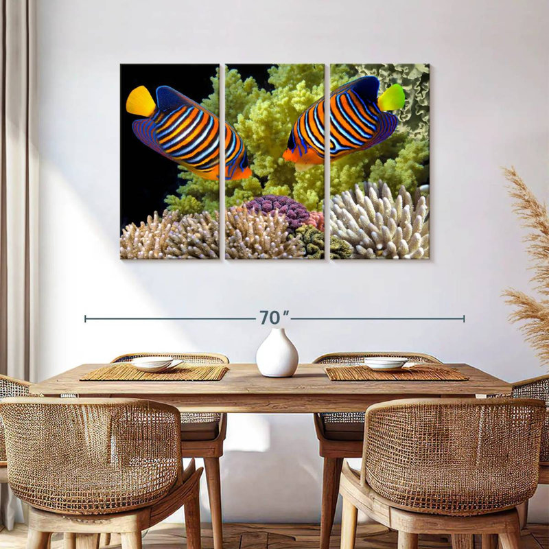 Brampt Red Sea Reef Regal Angelfish, 36" H x 57" W