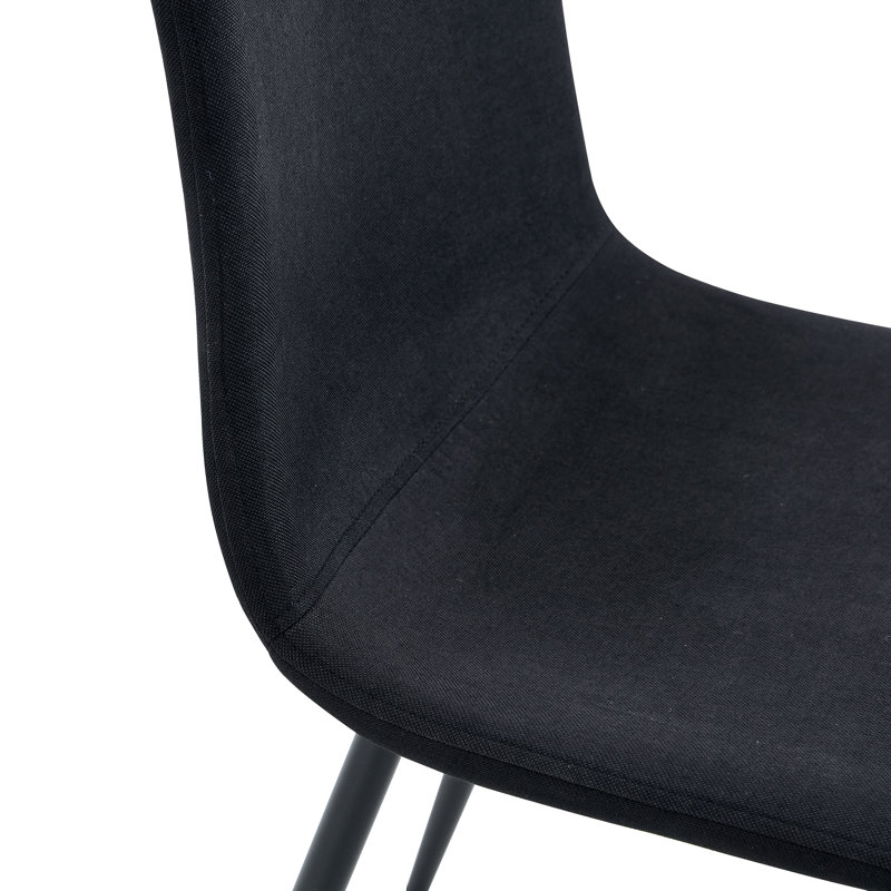 Ensemble de table et de chaises, Noir / Noir