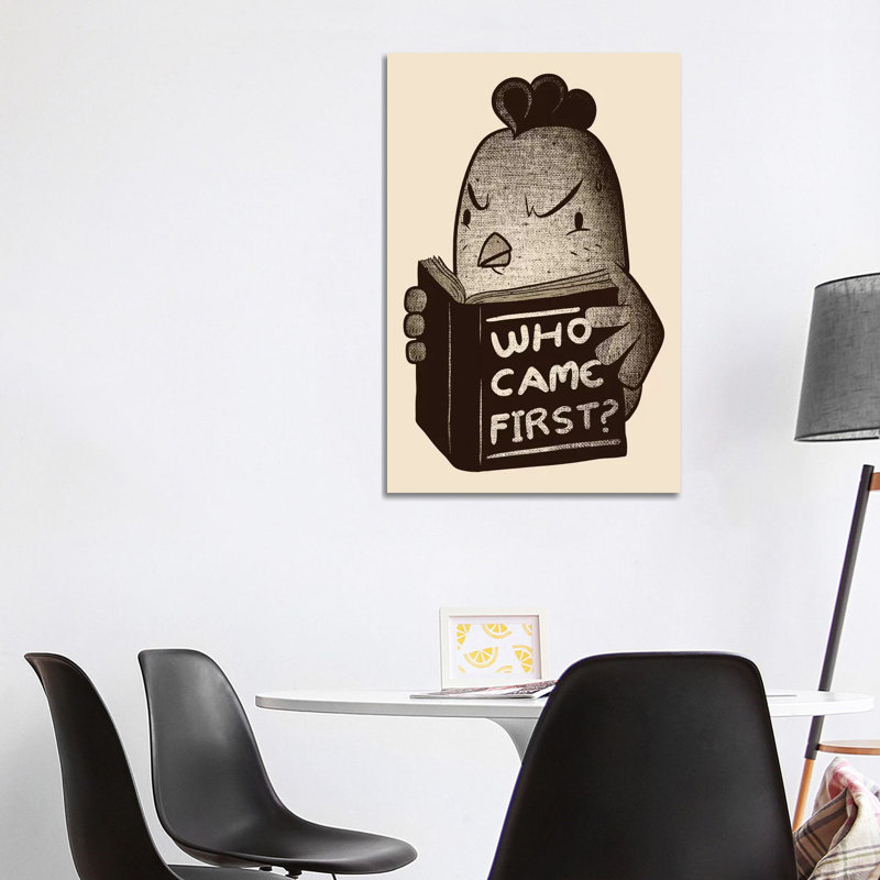 Chicken Who Came First by Tobias Fonseca - Wrapped Canvas Print, 101.6 cm H x 66.04 cm W x 3.175 cm D