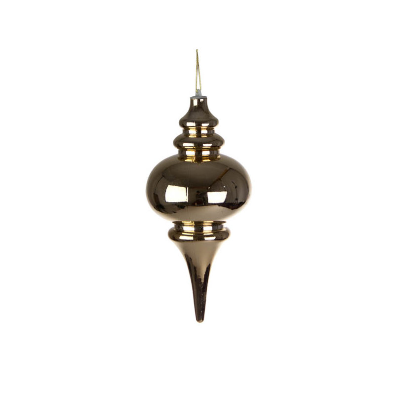 25cm Finial Ornament, Gold